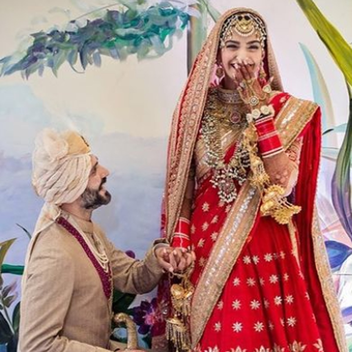 सोनम कपूर-आनंद आहूजा वेड‍िंंग एन‍िवर्सरी  