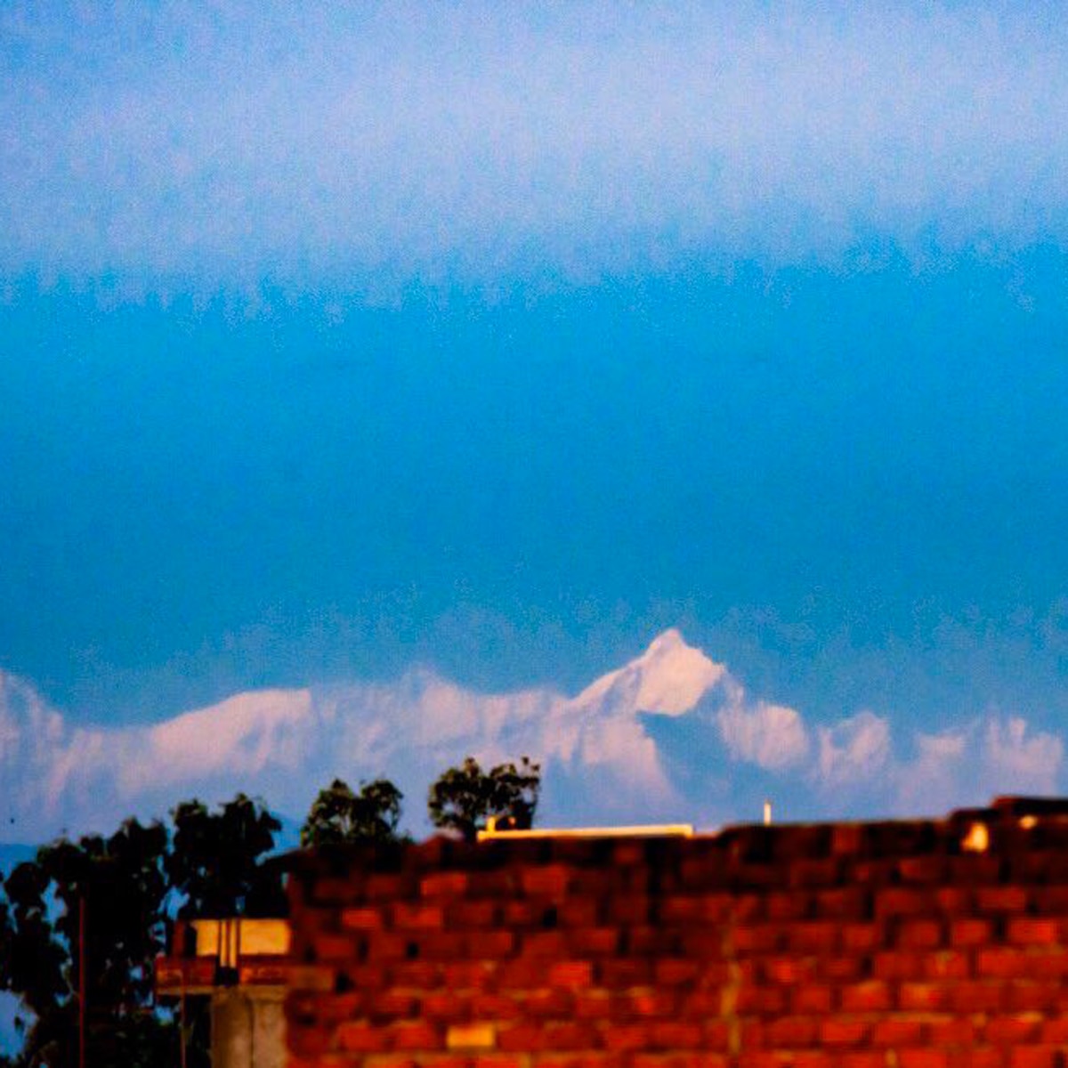 himalaya seen from uttar pradesh