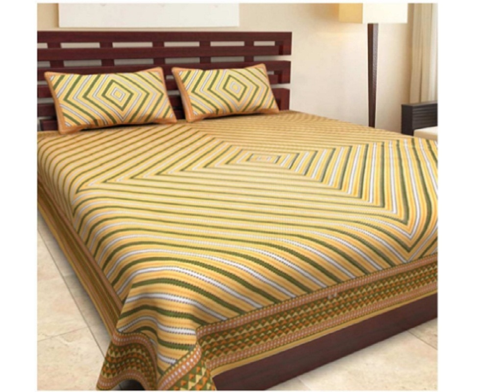Double Bedsheet with 2 Pillow Covers