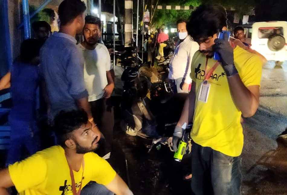 rescue operation to save life of dog 