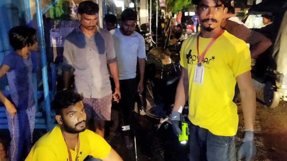 rescue operation to save life of dog 