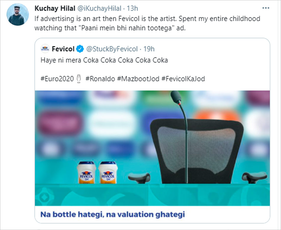 fevicol ad coca cola sarcasm