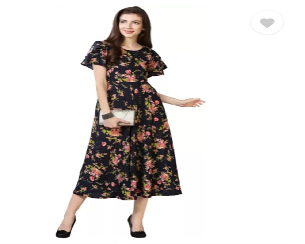 Floral print dress (Photo Flipkart)