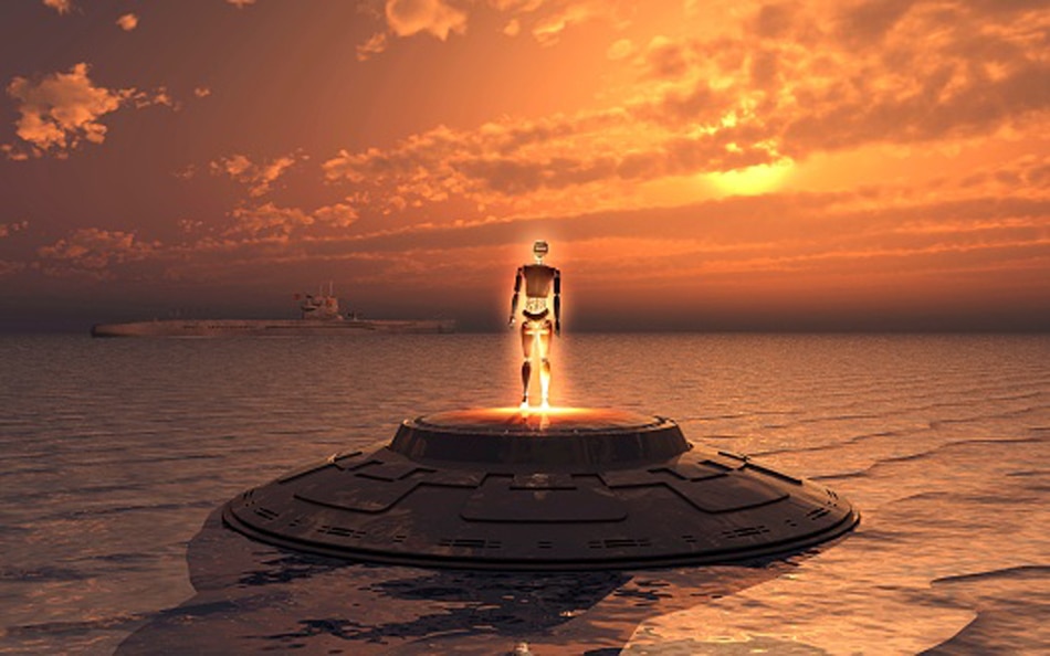 UFO come from under sea