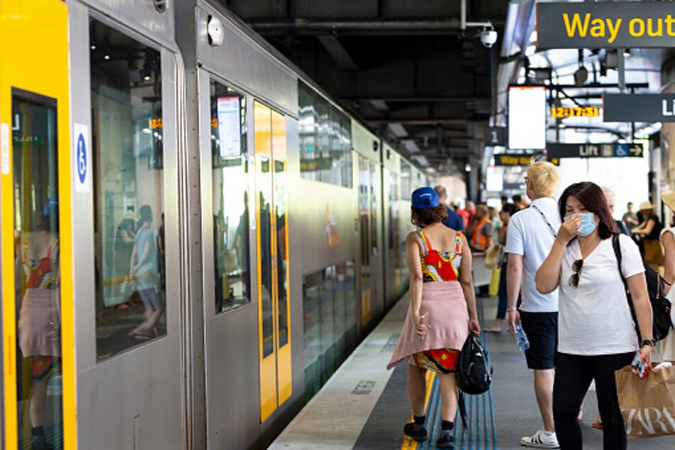 train passenger watches movie Video