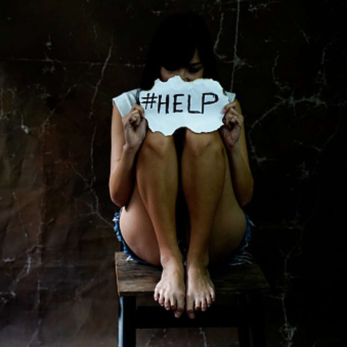 woman jumping from window