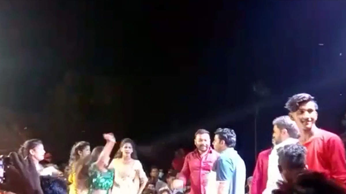 video viral firing with rifles on dance