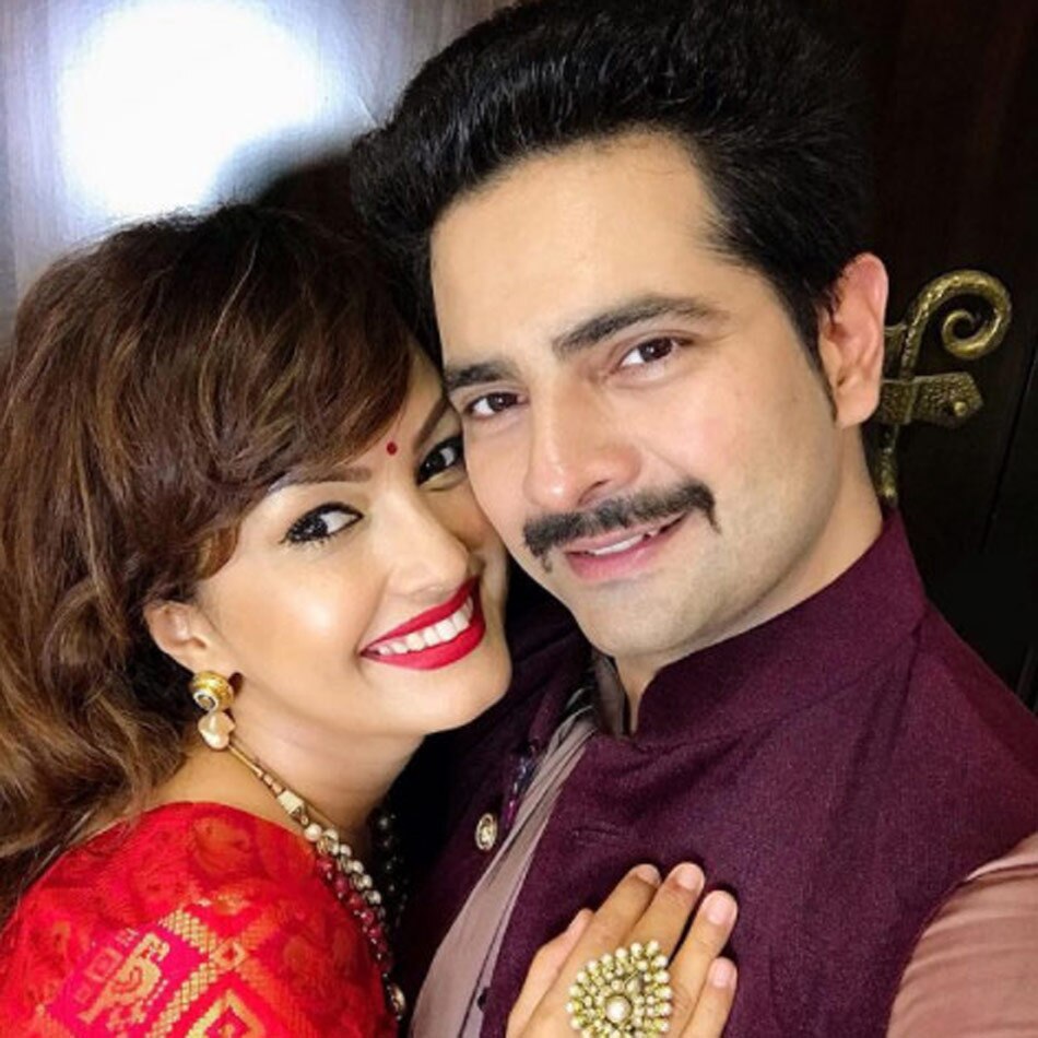 निशा रावल और करण मेहरा 