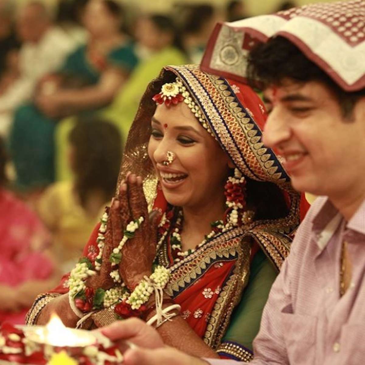 रुपाली गांगुली पति अश्व‍िन के वर्मा के साथ 