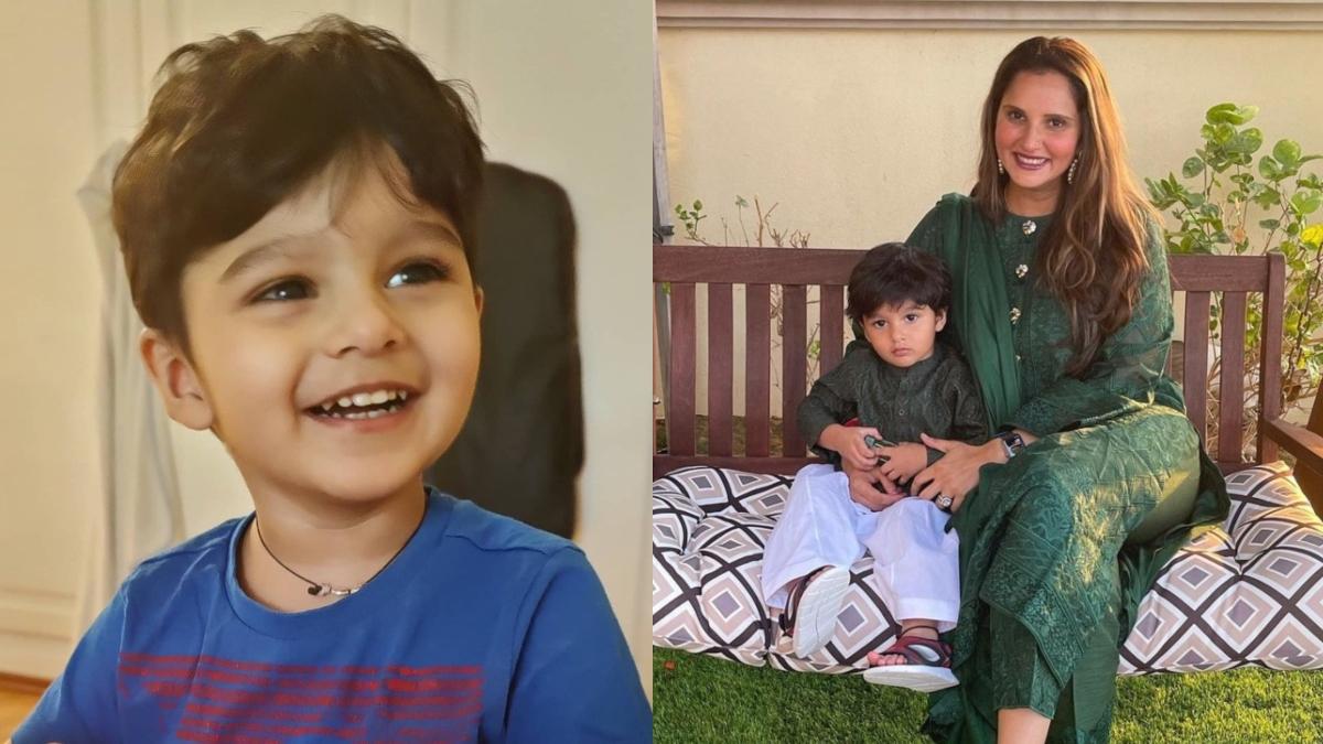 इजहान मिर्जा मलिक और मां सानिया मिर्जा