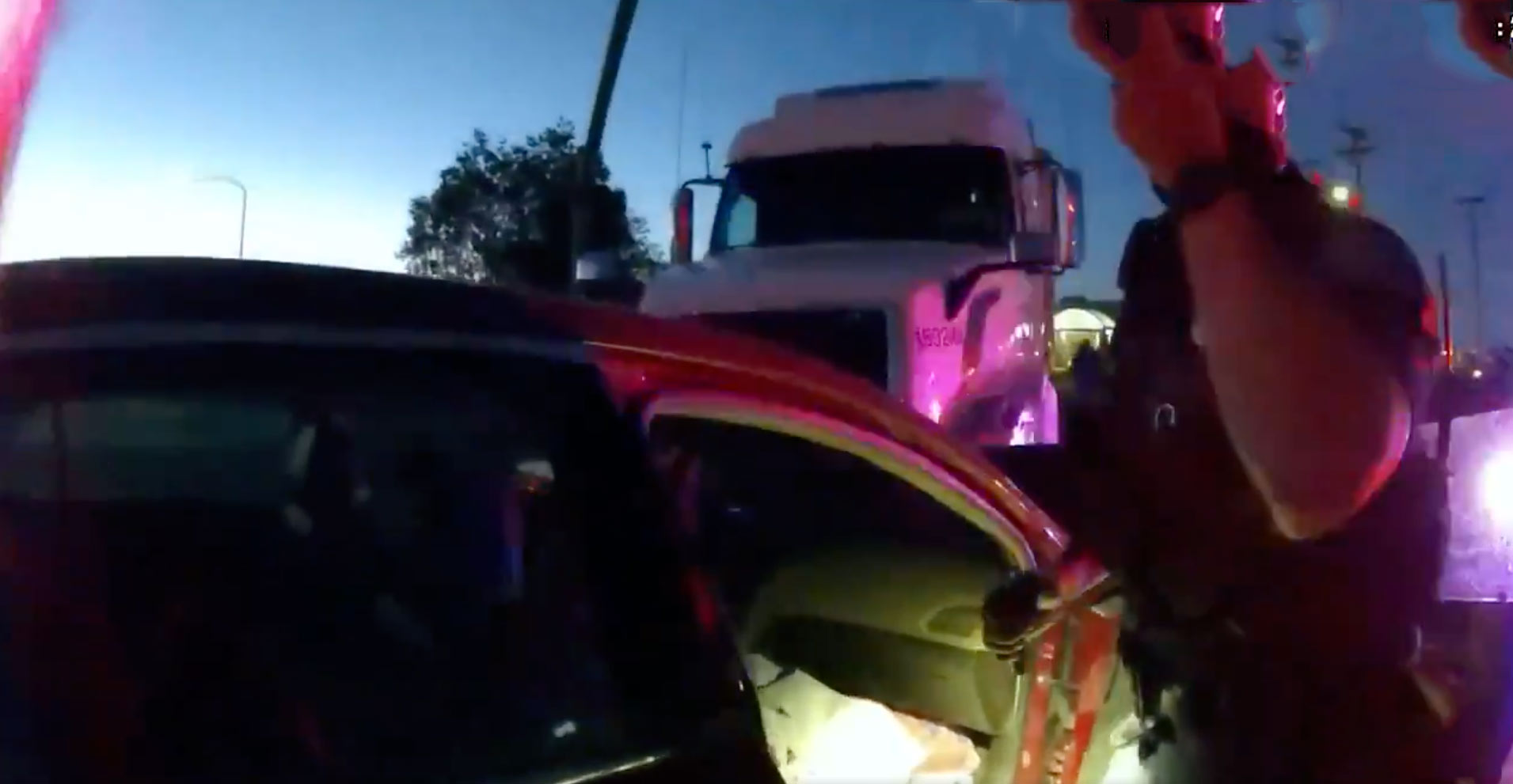 nine year old girl driving car 