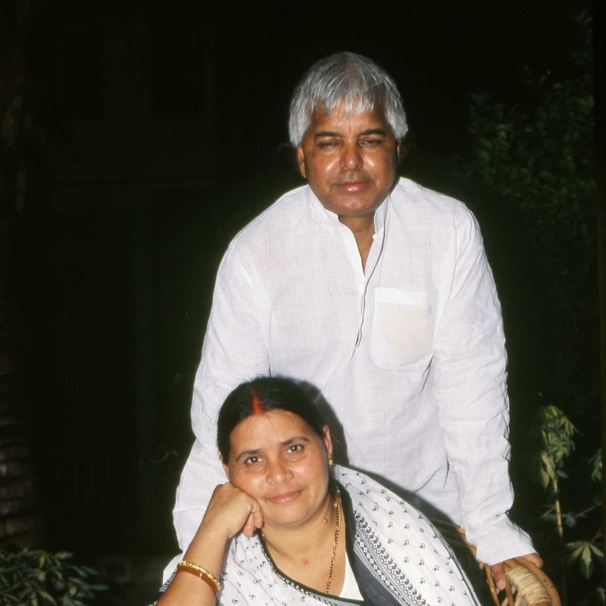 लालू यादव, पत्नी राबड़ी देवी के साथ 