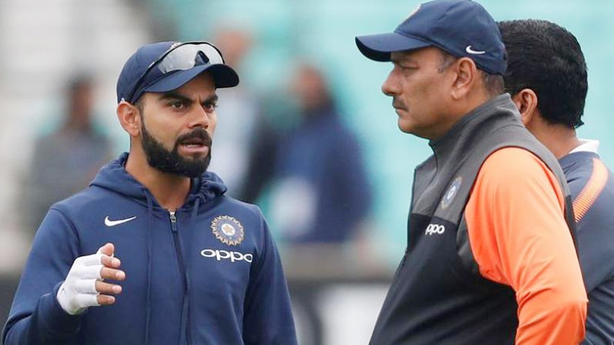Virat Kohli and Ravi Shastri 