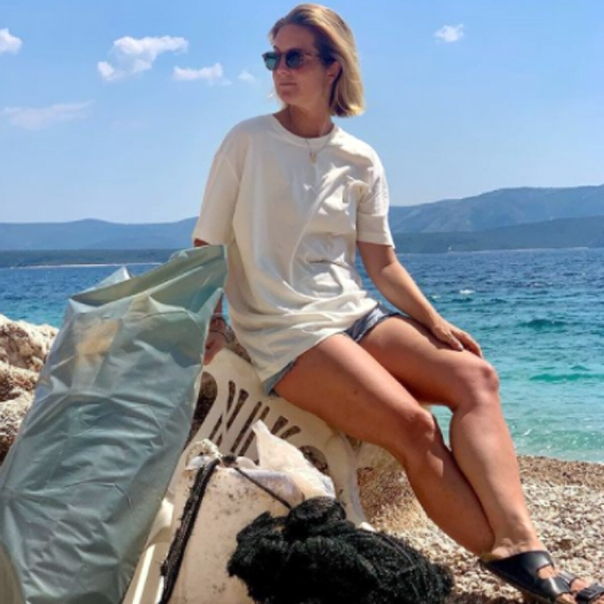 tv reporter mud face