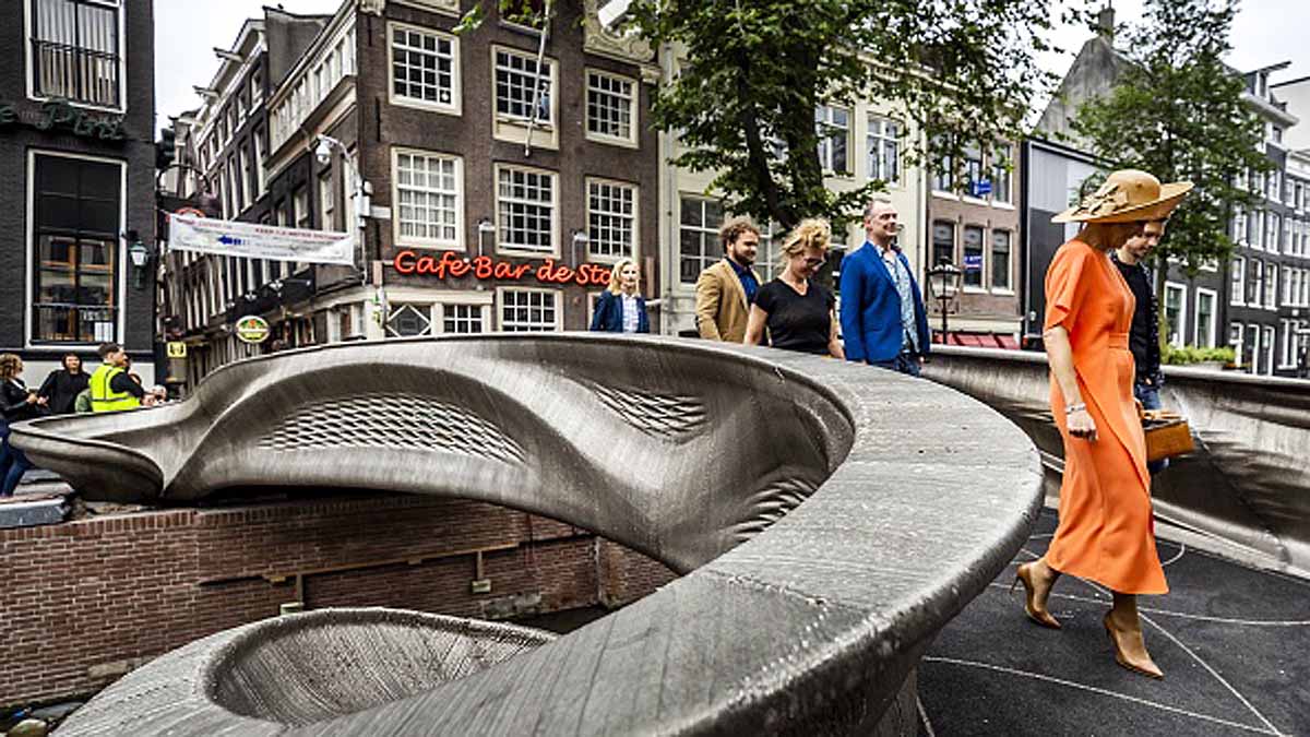 World's First 3D printed steel Bridge