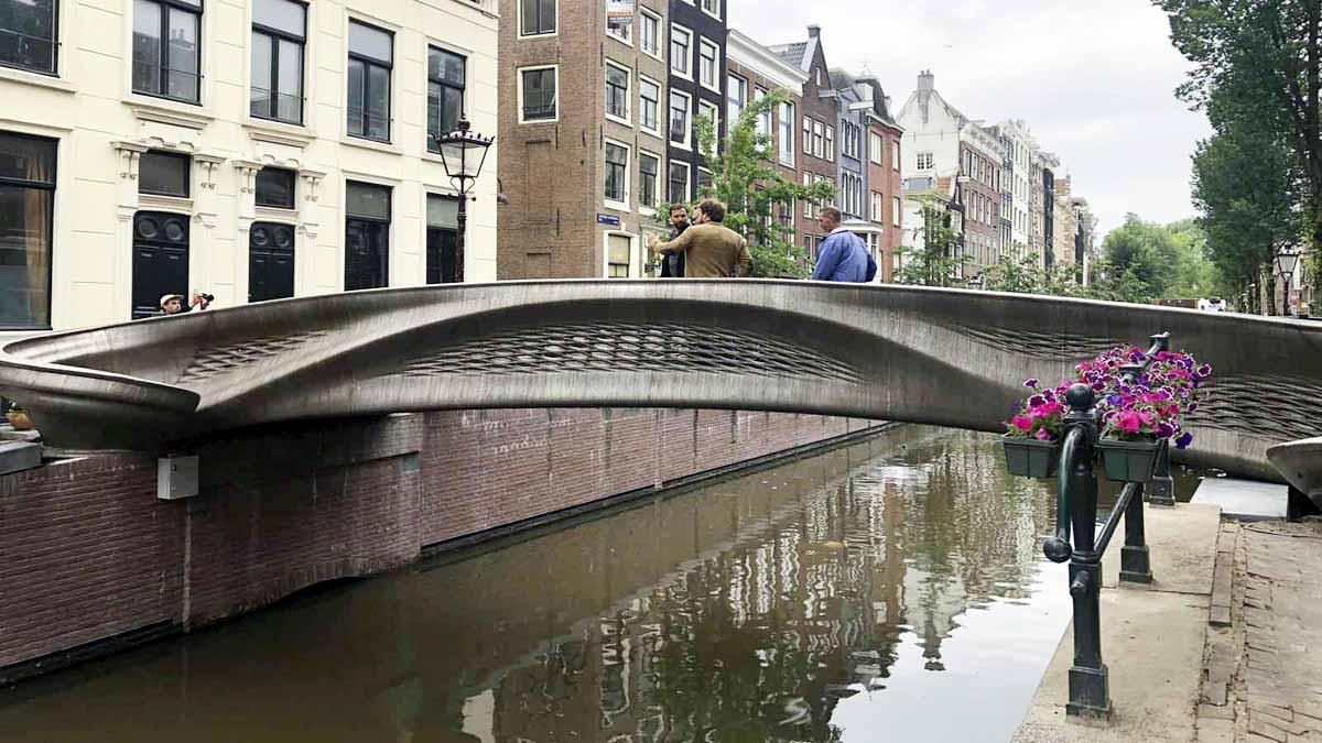 World's First 3D printed steel Bridge