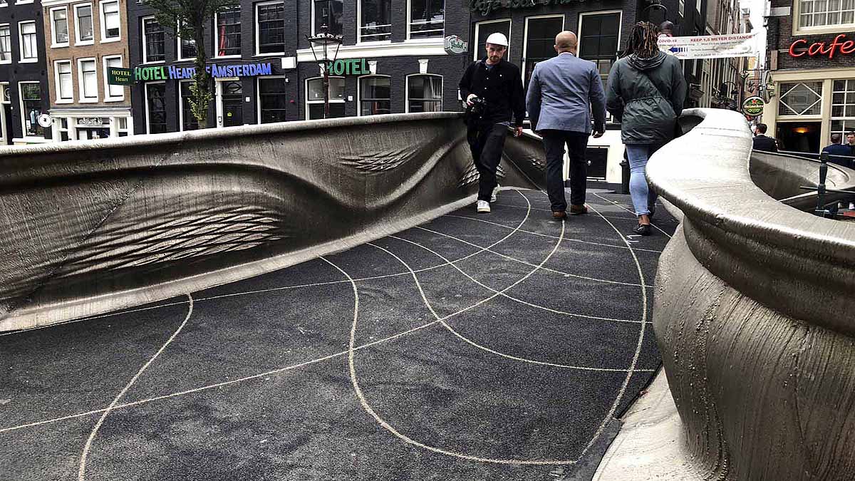 World's First 3D printed steel Bridge