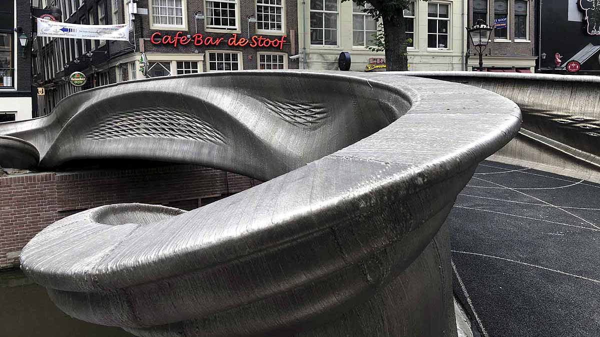 World's First 3D printed steel Bridge