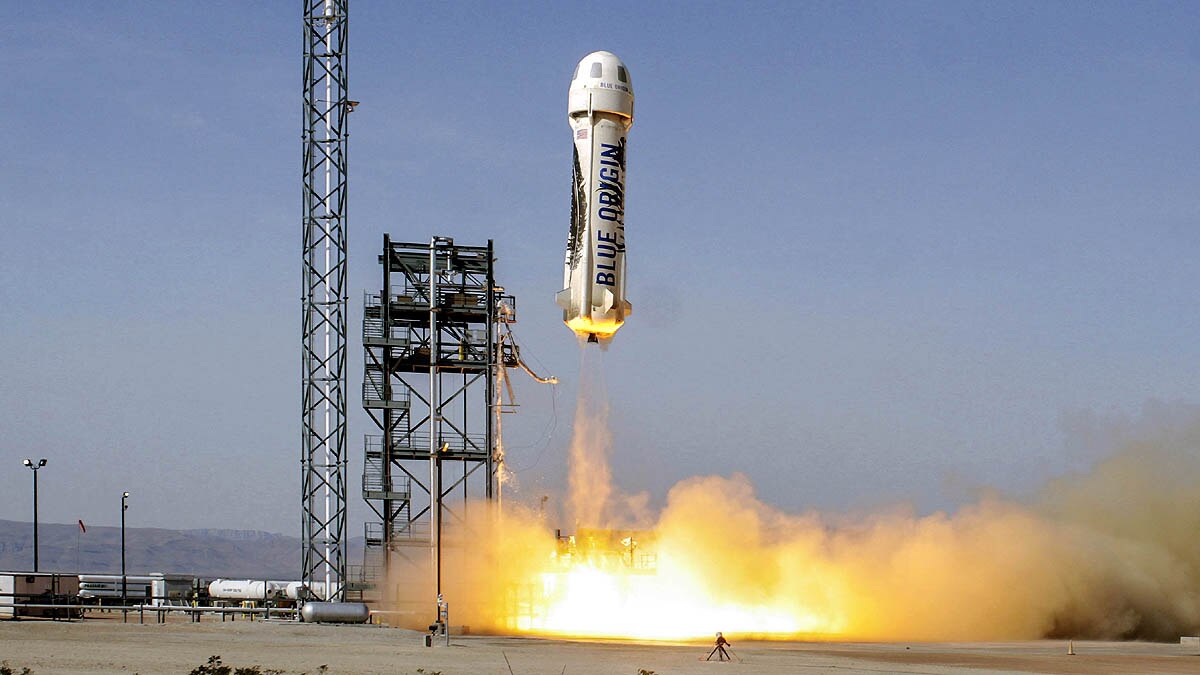 Jeff Bezos Blue Origin Launch