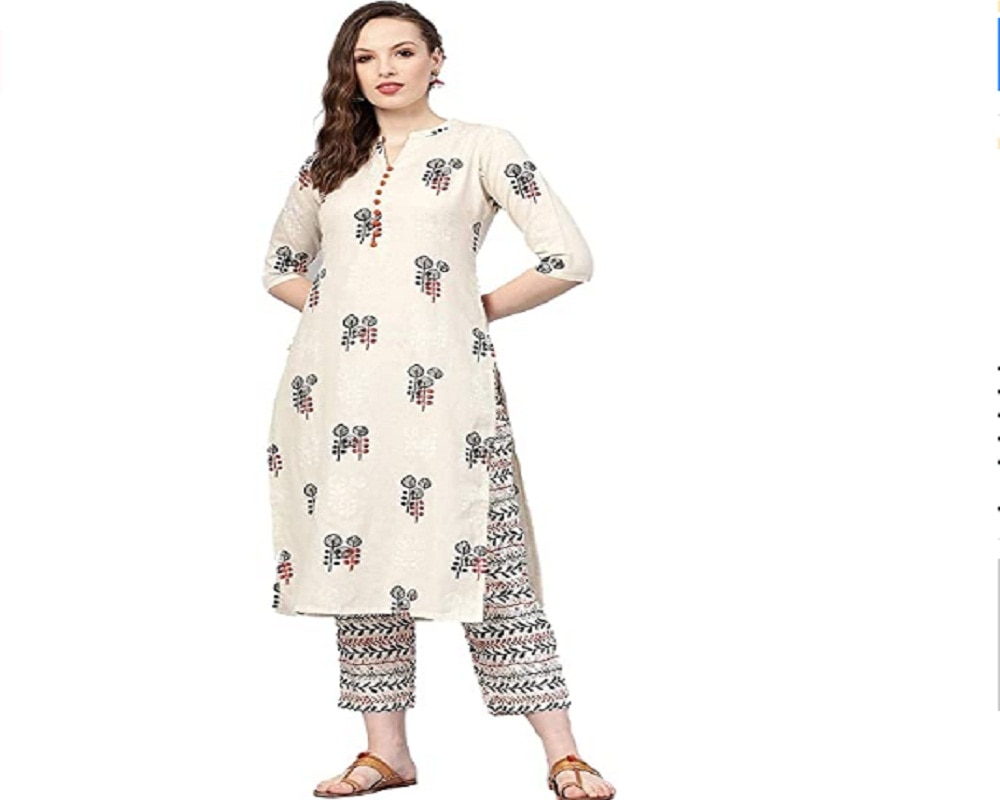 Printed Kurta With Pant Set