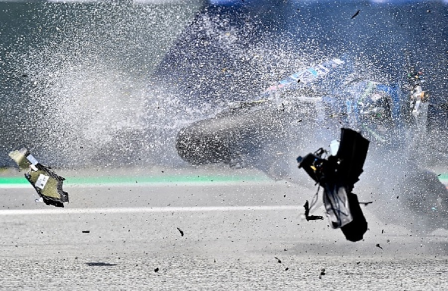 Motorbike racer Hugo Millan