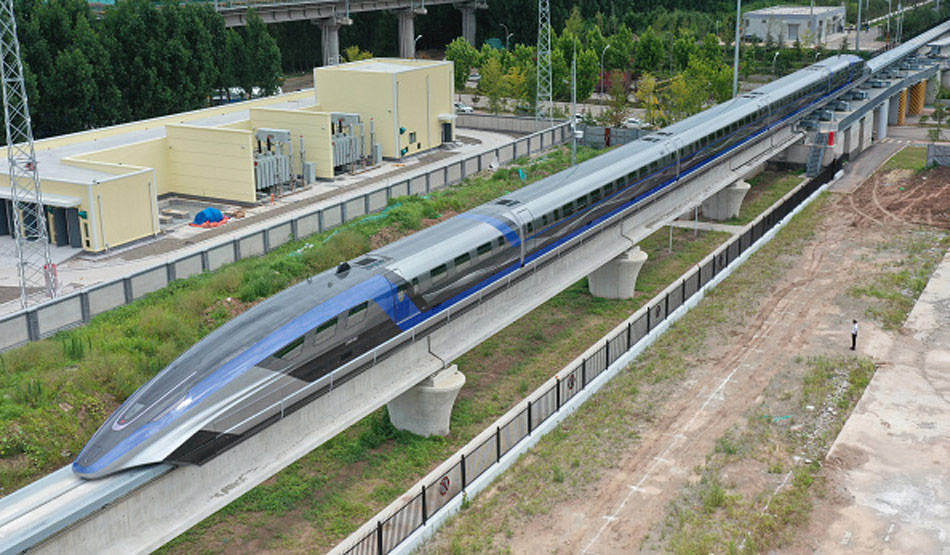 maglev train top speed of 600Kmph