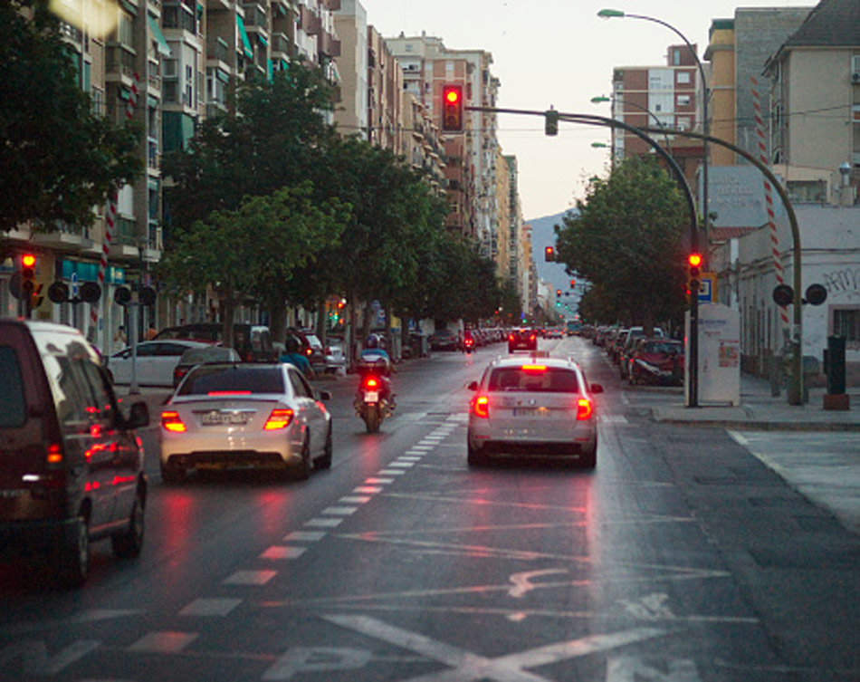 Woman jumped red lights