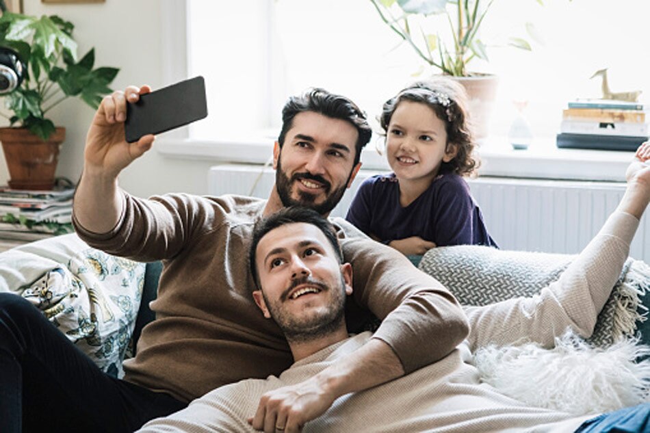 Woman grew up with three dads