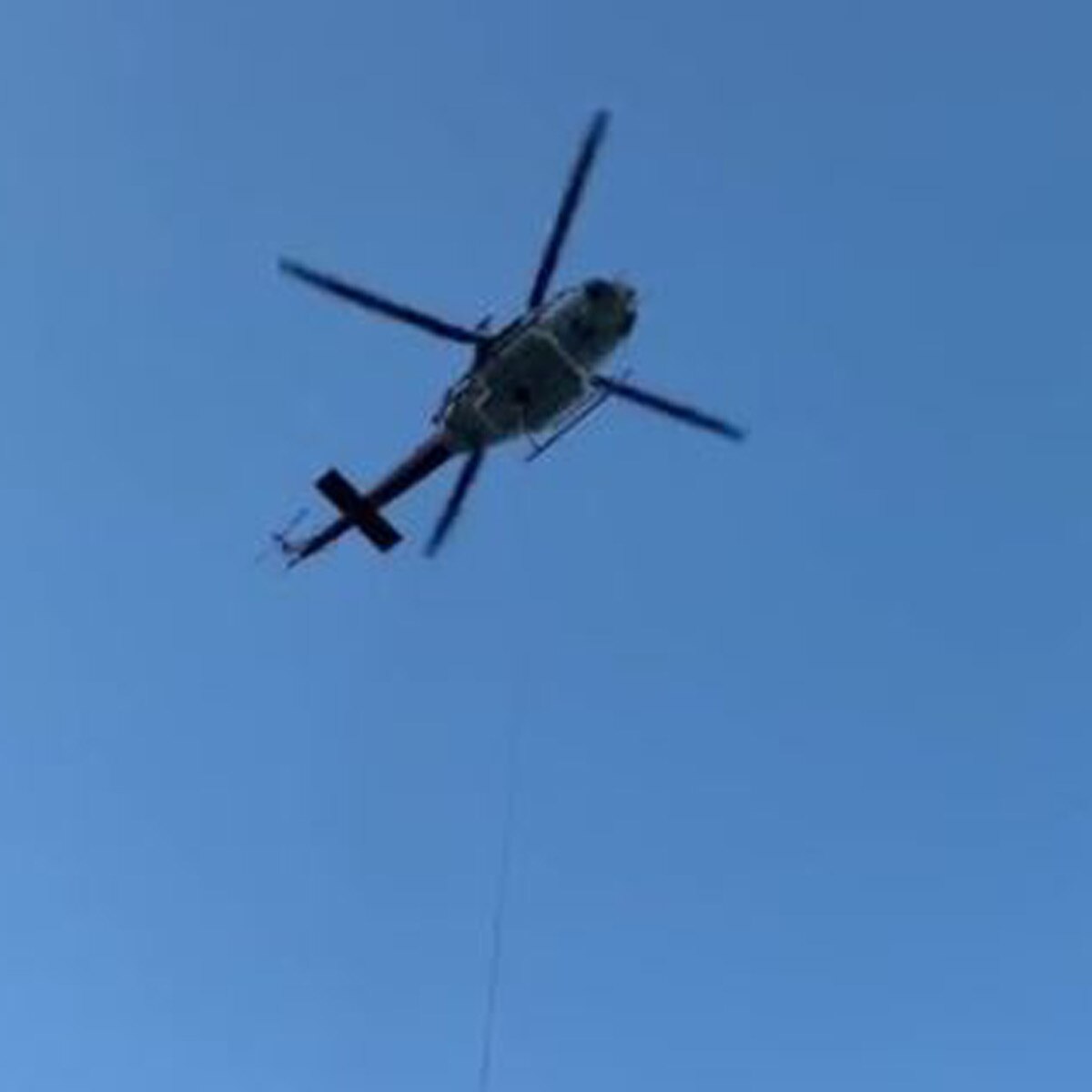 horse rescue by helicopter 