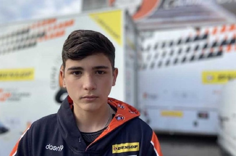 Motorbike racer Hugo Millan