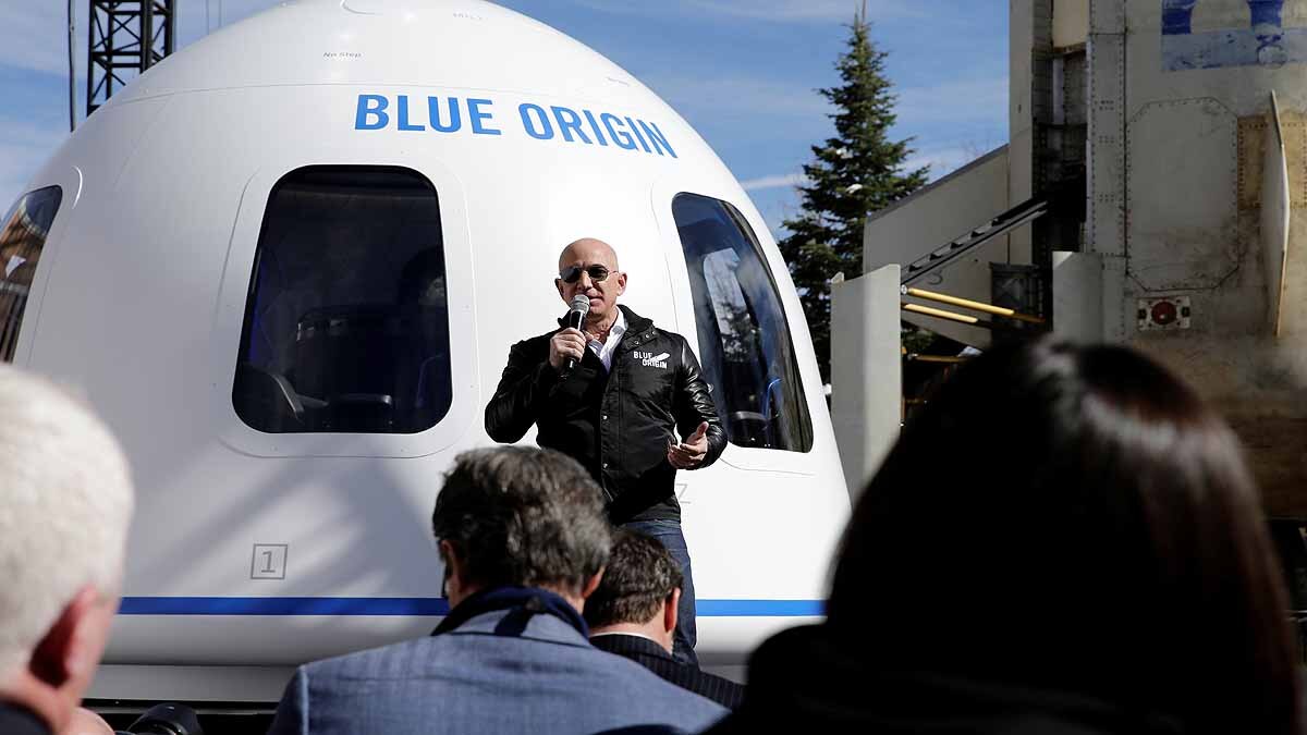 Jeff Bezos Blue Origin Launch