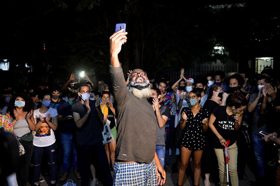 woman activist arrest live tv