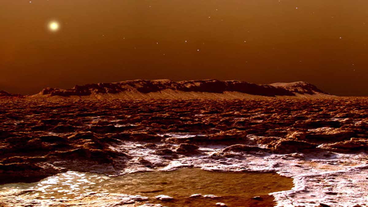 Mars South Pole Lakes