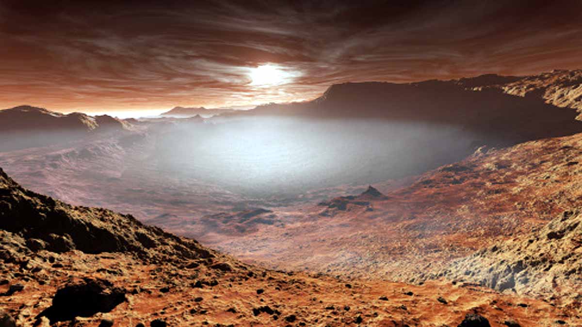 Mars South Pole Lakes