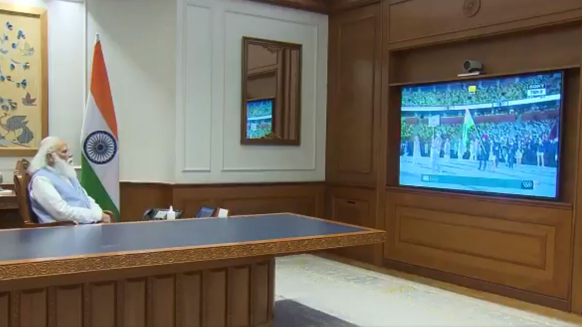 PM Modi Cheers "Dynamic" Indian Contingent At Tokyo Olympics