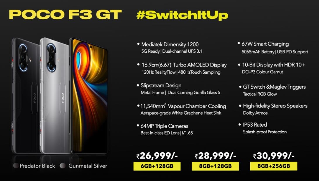 Poco F3 GT