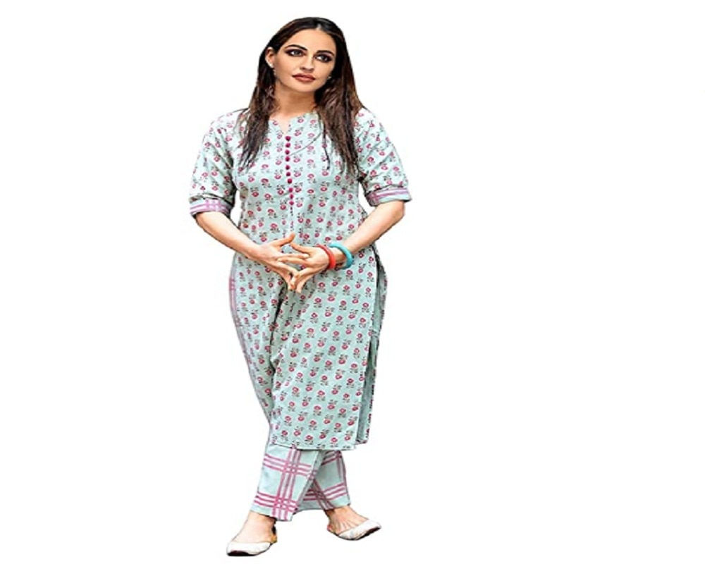 Cotton Straight Kurta with Trouser
