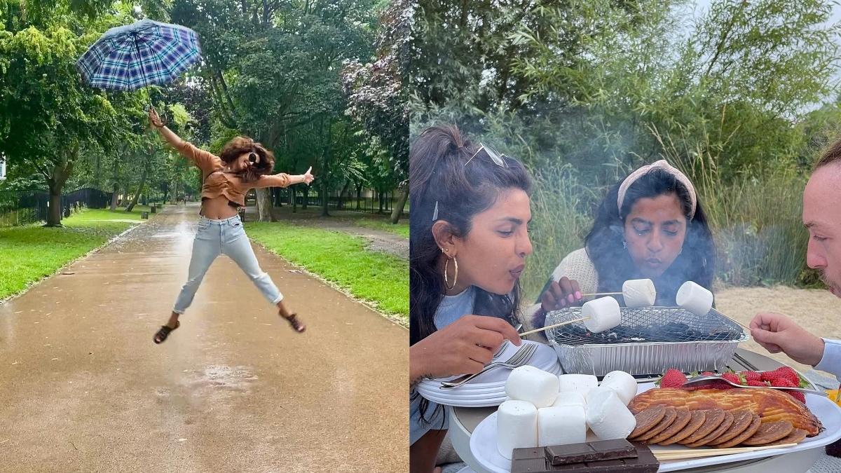 प्रियंका चोपड़ा ने लंदन में दोस्तों संग लिए मानसून के मजे, शेयर की Photos