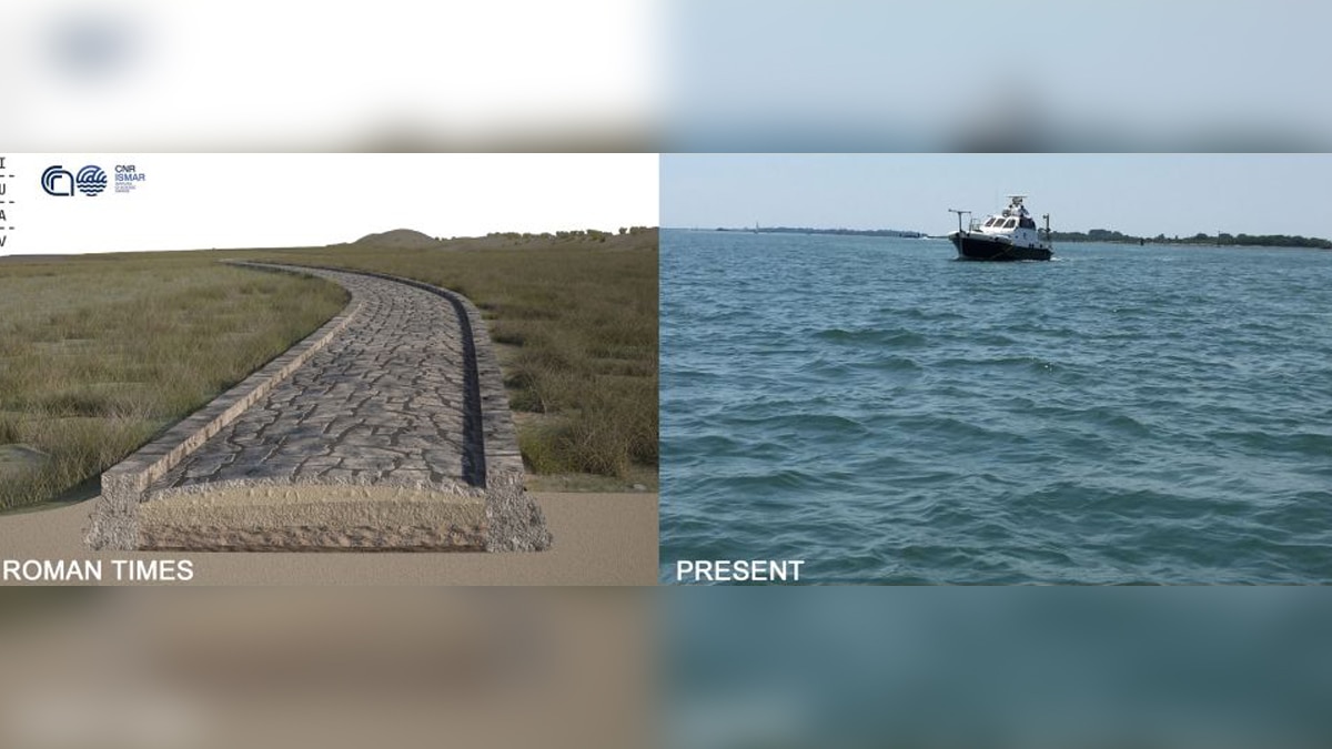 Roman road Venice lagoon