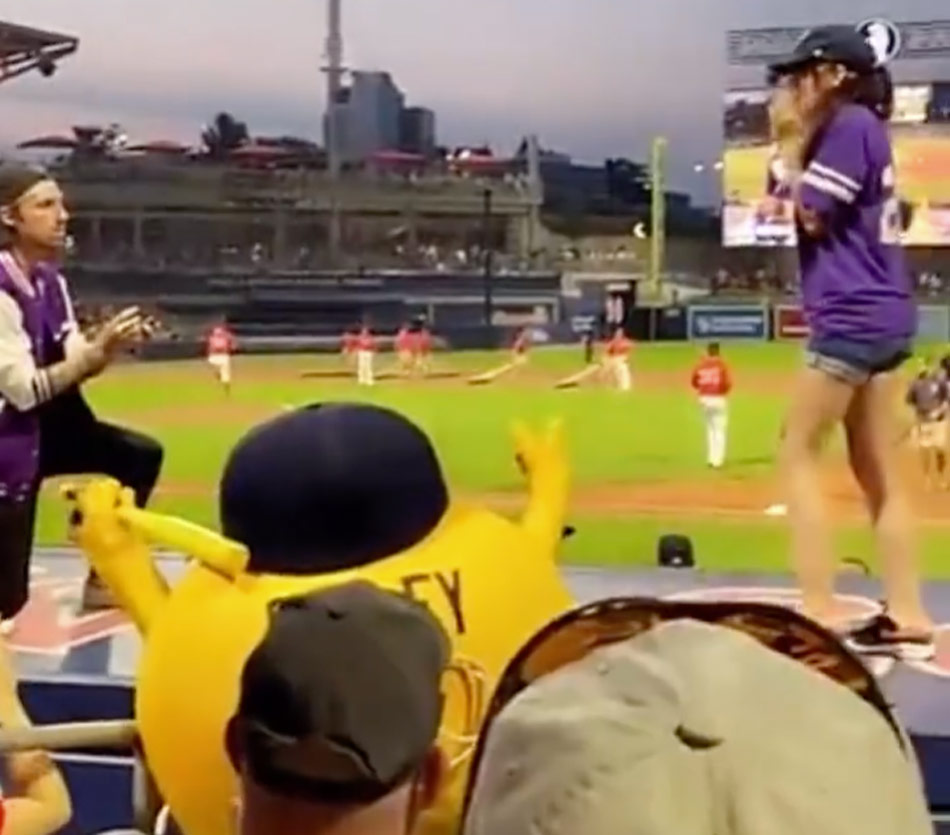 Woman runs away from partner proposal