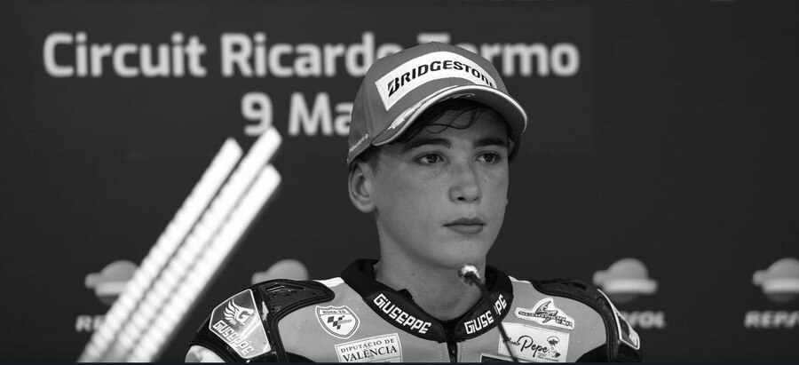 Motorbike racer Hugo Millan