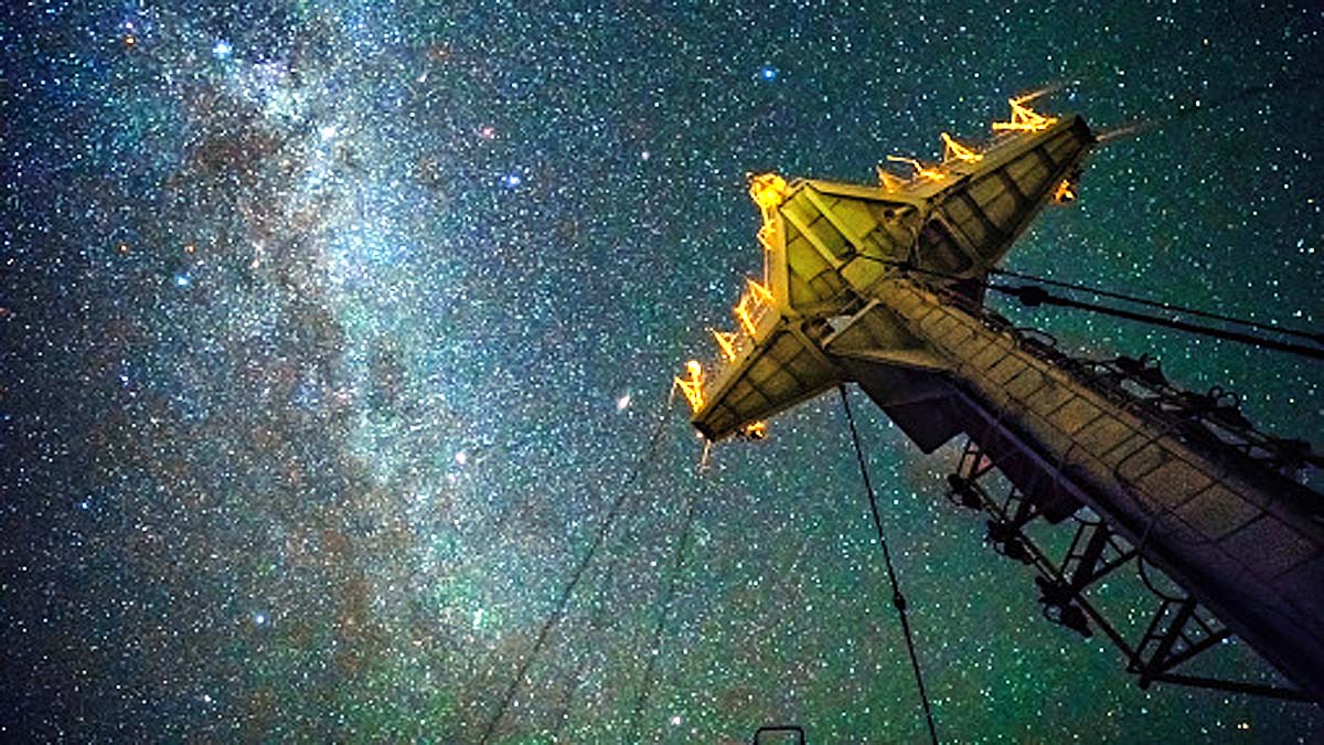 Strange Signal Milky Way