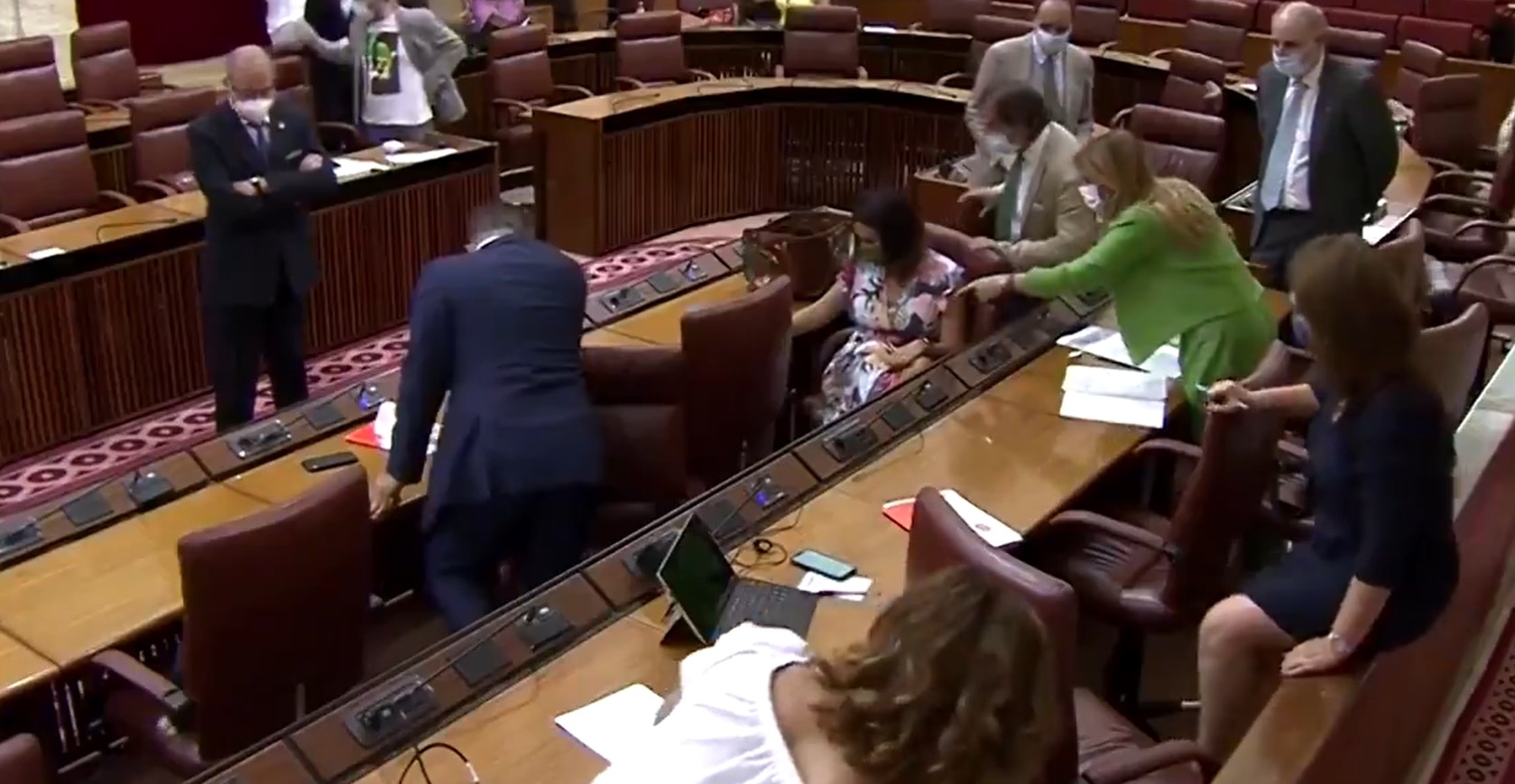 स्पेन की संसद में घुसा चूहा