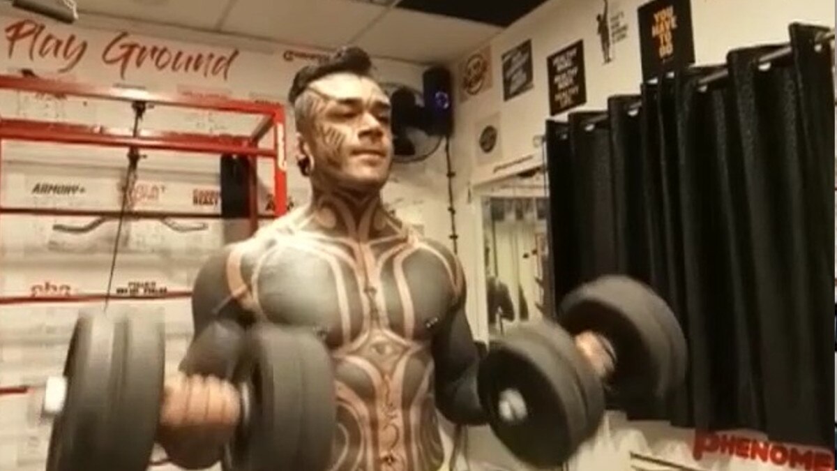 delhi world first modify bodybuilder and full body tattoo maker story 