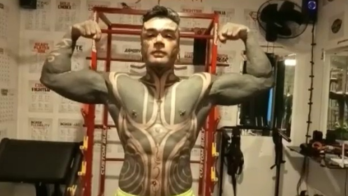 delhi world first modify bodybuilder and full body tattoo maker story 