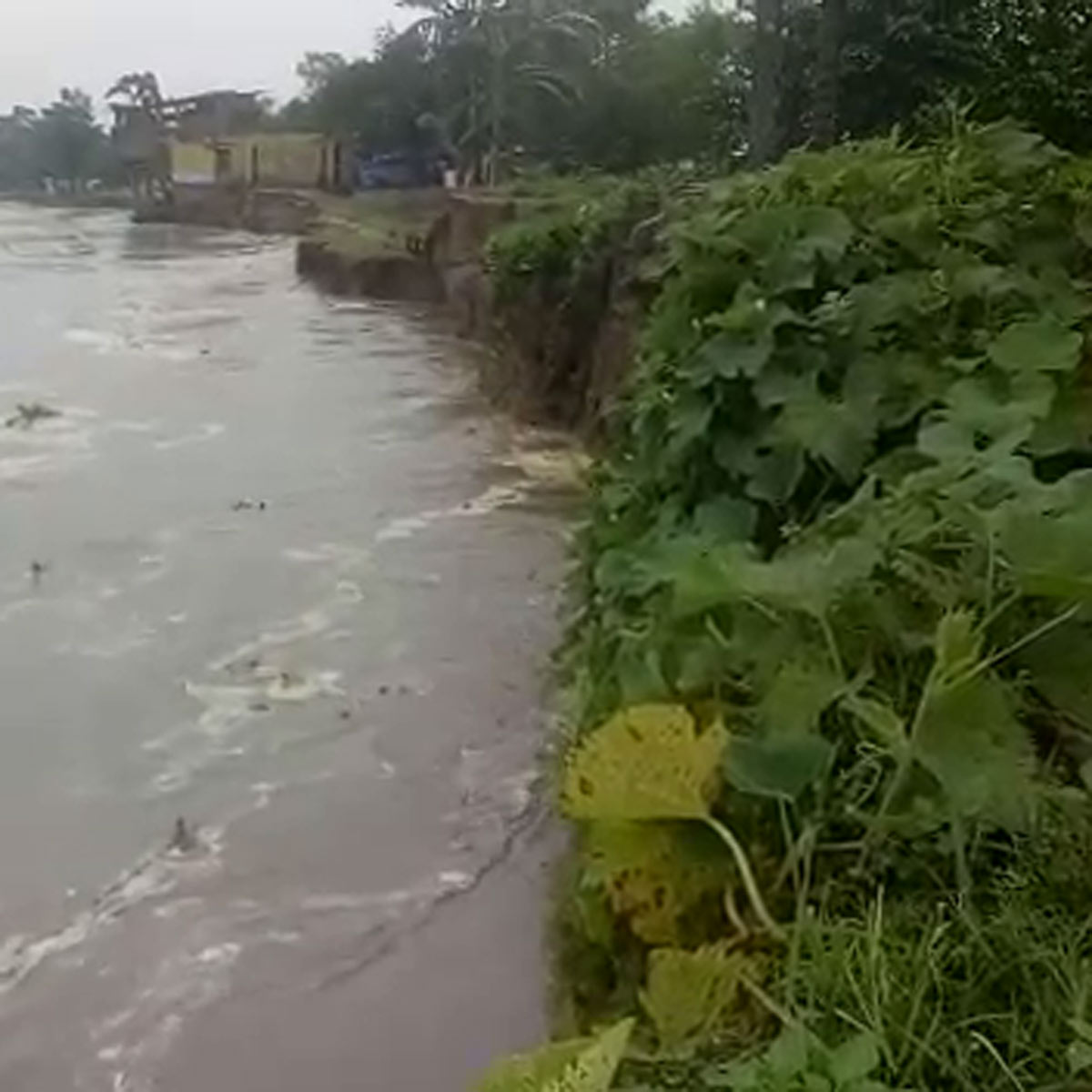 Mosque got submerged in river