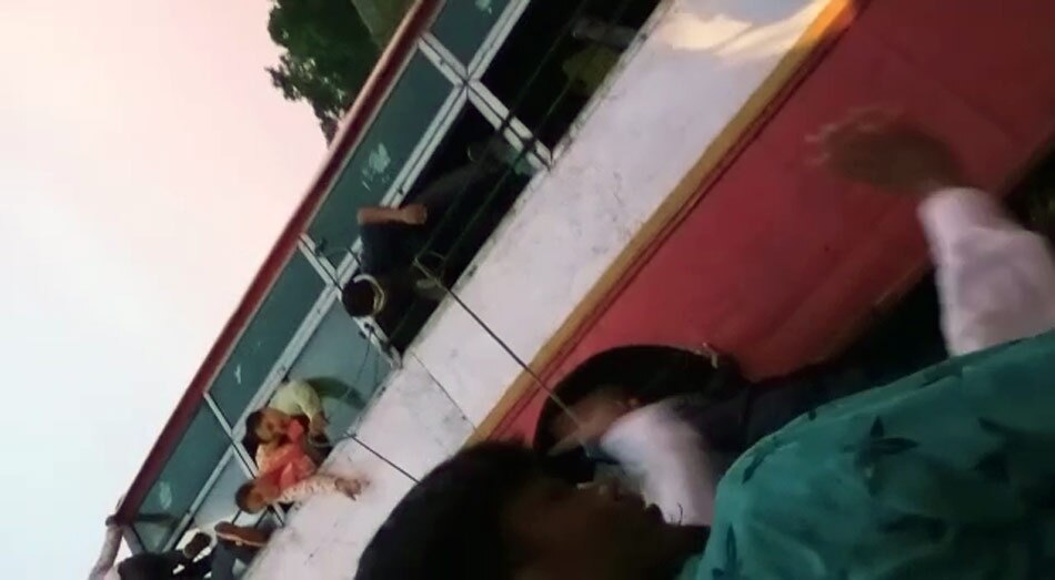 Bus fell down of bridge