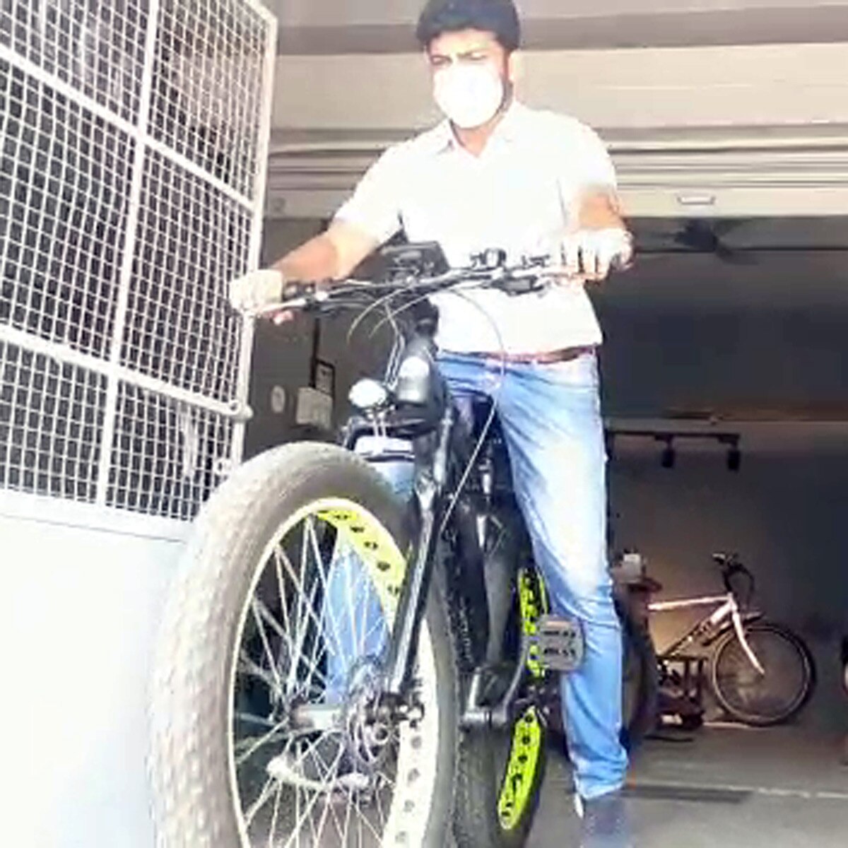 Engineer brother made e-cycle from old bicycle