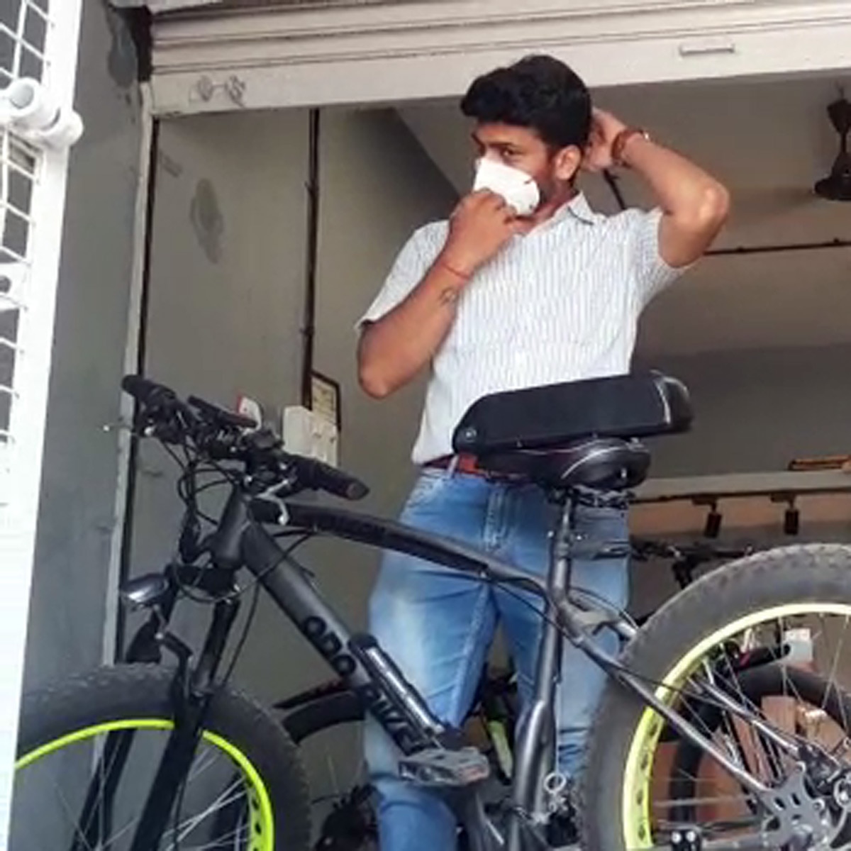 Engineer brother made e-cycle from old bicycle