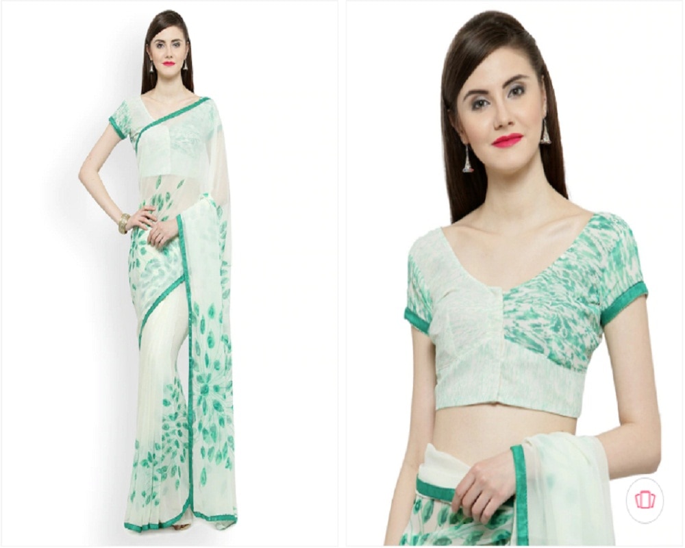 White Color Saree for Women 